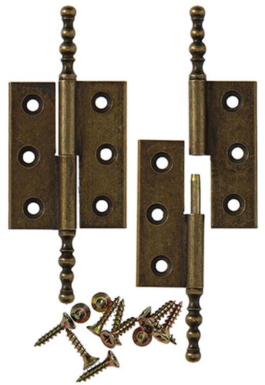Afbeelding laden in galerijviewer, Mack 1013559 - 2 meubelpaumellen links verbronsd h 50 x b 40 mm | 5 stuks

