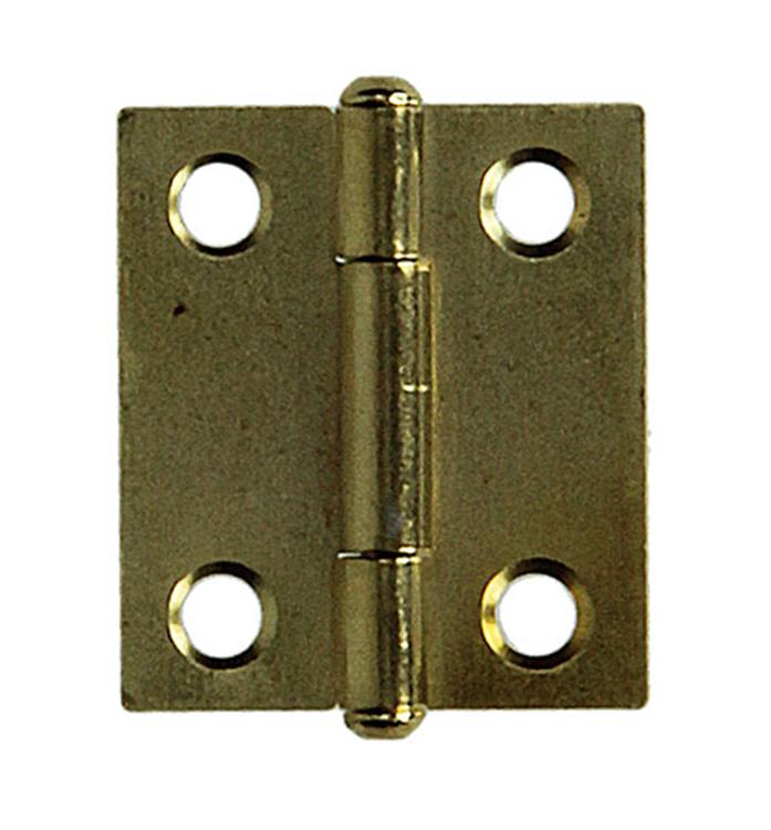 Afbeelding laden in galerijviewer, Mack 1013502 - 2 smalle scharnieren messing h 25 x b 18 mm | 5 stuks
