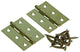 Mack 1013338 - 2 smalle scharnieren messing h 50 x b 30 mm | 5 stuks