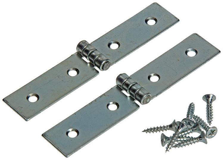 Afbeelding laden in galerijviewer, Mack 1013483 - 2 lintscharnieren verzinkt h 22 x b 120 mm | 5 stuks
