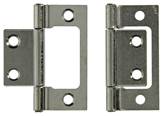 Mack 1013560 - 2 scharnieren voor vouwdeur vernikkeld h 50 x b 40 mm | 5 stuks