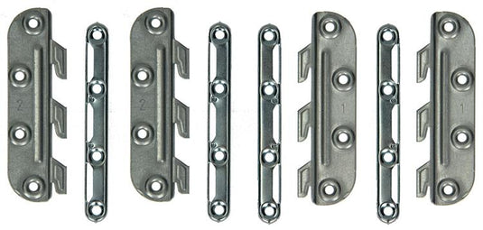 Mack 1013463 - set van 4 ledikanthaken blank 135mm | 5 stuks