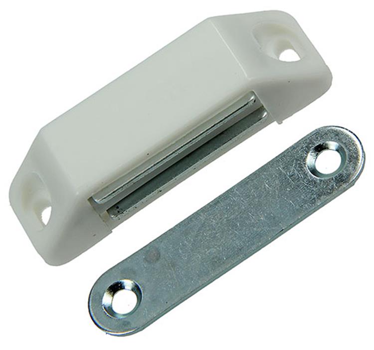 Load image into Gallery viewer, Mack 1015812 - 2 magneetsloten, zwaar model, kunststof wit | 10 stuks
