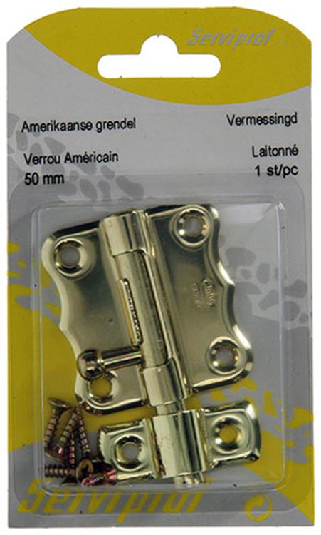 Mack 1015936 - 1 amerikaanse grendel vermessingd a 50 - 22 mm | 5 stuks