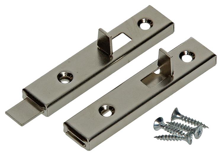 Load image into Gallery viewer, Mack 1013561 - 2 meubelschuiven vernikkeld a 70 - b 11,5 mm | 10 stuks
