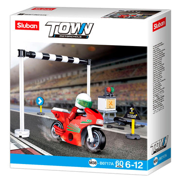 Sluban racemotor town junior 16,5 x 14,1 cm 60-delig