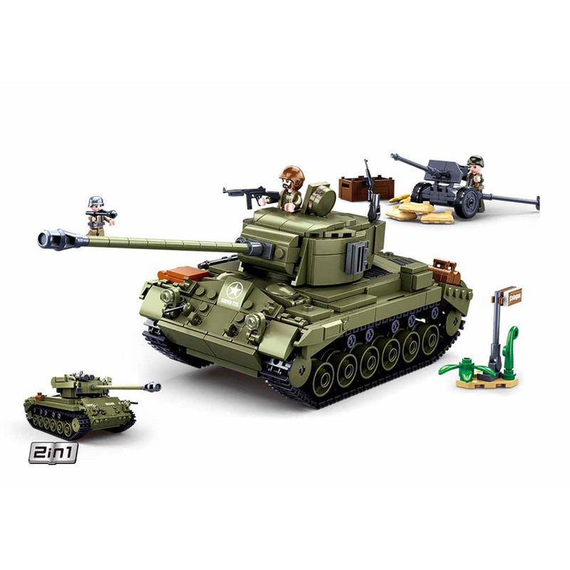 Load image into Gallery viewer, Sluban army - medium tank groen - 742dlg.
