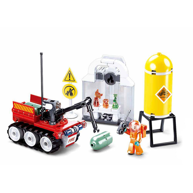 Load image into Gallery viewer, Sluban brandweer robot oefening - 130dlg.
