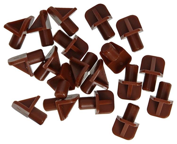Load image into Gallery viewer, Mack 1015841 - 20 plankdragers kunststof bruin ø 6 mm | 5 stuks
