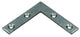 Mack 1013302 - 8 platte winkelhaken verzinkt 50x50x10x2mm | 10 stuks