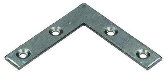 Mack 1013302 - 8 platte winkelhaken verzinkt 50x50x10x2mm | 10 stuks