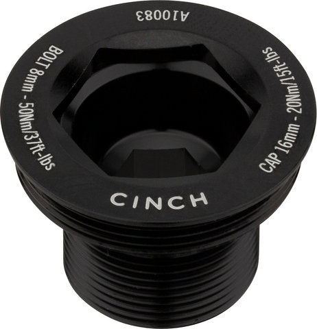 Race face right crank bolt for cinch crankset with puller cap
