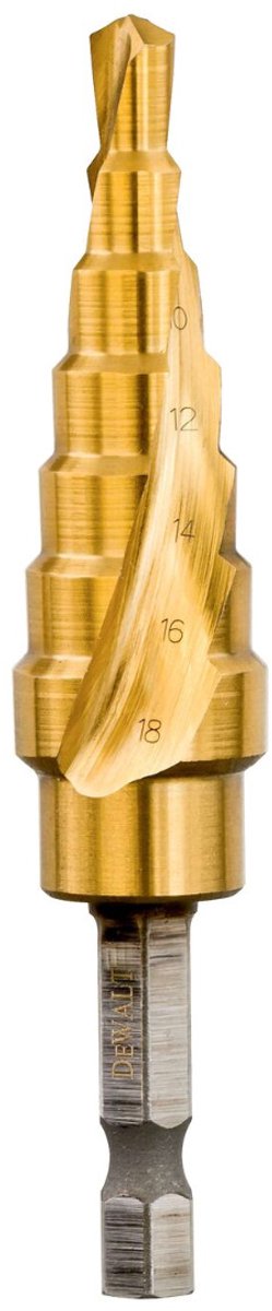 Dewalt toebehoren - metaalboor, stapsgewijs, diameter 6-18 mm dt5027