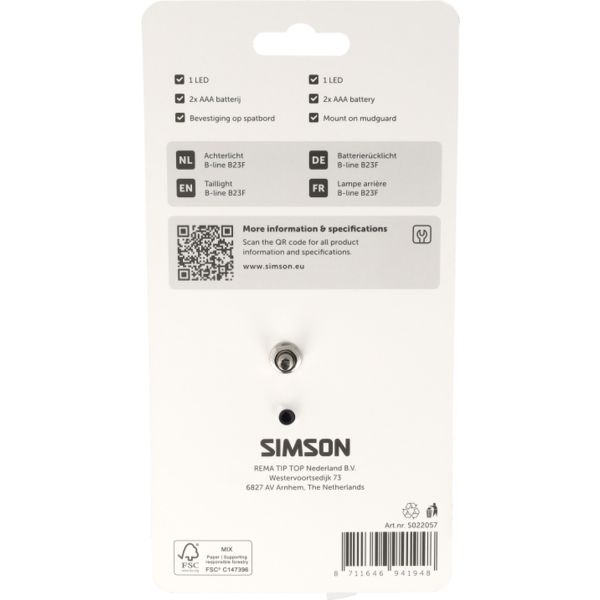 Load image into Gallery viewer, Simson aurora achterlicht b-line b23f

