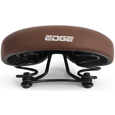 Edge fietszadel city retro - donkerbruin (werkplaatsverpakking)