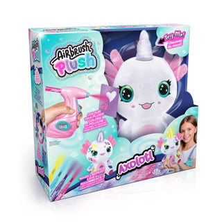 Load image into Gallery viewer, Airbrush pluche axolotlcorn oplichtend | 4 stuks
