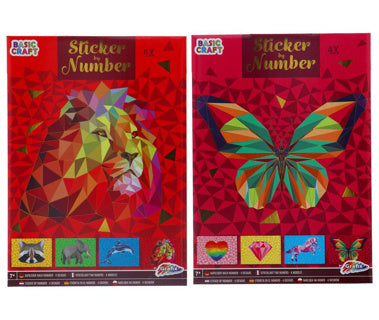 Stickeren op Nummer - Leeuw