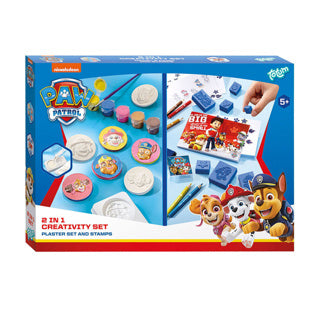 Paw patrol totum 2in1 gips en stempels | 3 stuks