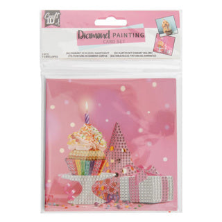 Load image into Gallery viewer, Diamond painting kaartenset 13x13 cm 2 stuks 3 assorti | 6 stuks
