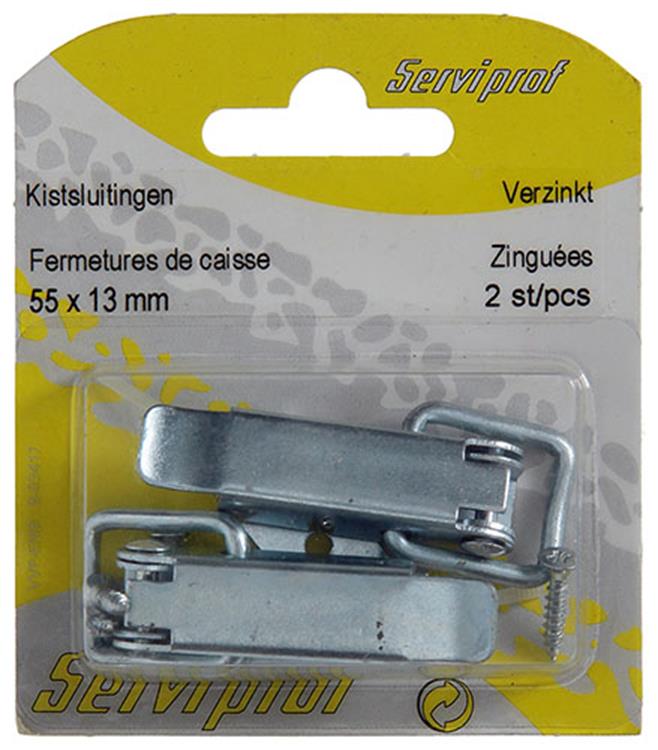 Afbeelding laden in galerijviewer, Mack 1013342 - 2 kistsluitingen verzinkt 49x22mm | 5 stuks
