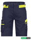Dassy werkshort manilla nachtblauw fluorgeel 48