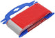 Mack 1014099 - afsperband rood wit haspel 75mm x 100m 35 micron | 5 stuks