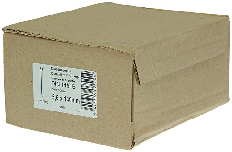 Load image into Gallery viewer, 1015658 - doos 5 kg nagels platte kop 5,5x140 mm | 3 stuks
