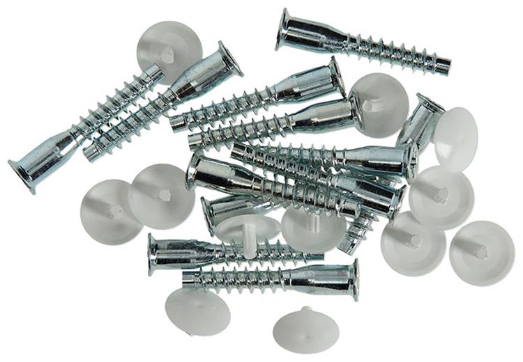 Load image into Gallery viewer, Mack 1013704 - 12 unitaschroeven met afdekkapwit m 6,3 x 40 mm | 10 stuks
