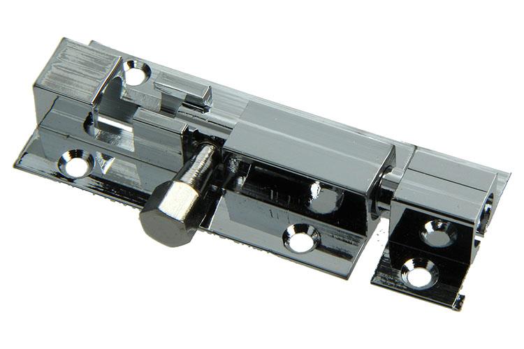 Afbeelding laden in galerijviewer, Mack 1013684 - 1 schuifgrendel messing verchroomd a 50 - b 16 mm | 5 stuks
