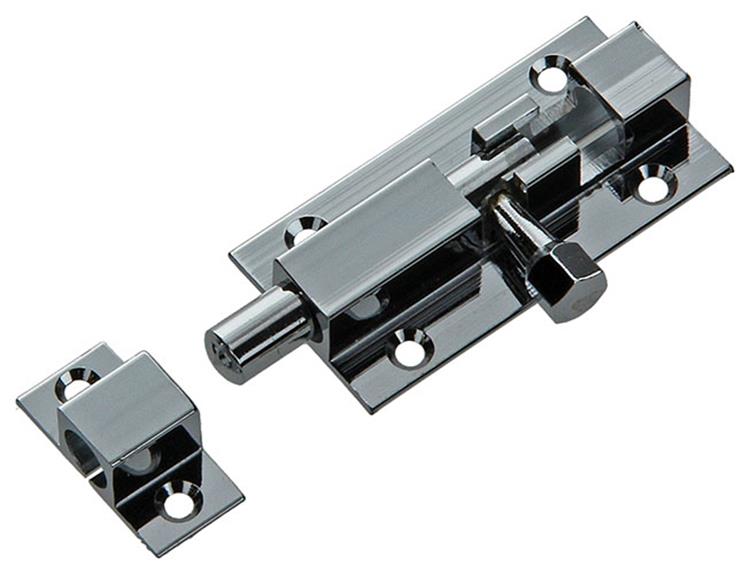 Afbeelding laden in galerijviewer, Mack 1013684 - 1 schuifgrendel messing verchroomd a 50 - b 16 mm | 5 stuks
