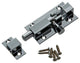 Mack 1013684 - 1 schuifgrendel messing verchroomd a 50 - b 16 mm | 5 stuks