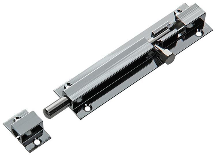 Afbeelding laden in galerijviewer, Mack 1013686 - 1 schuifgrendel messing verchroomd a 100 - b 16 mm | 5 stuks

