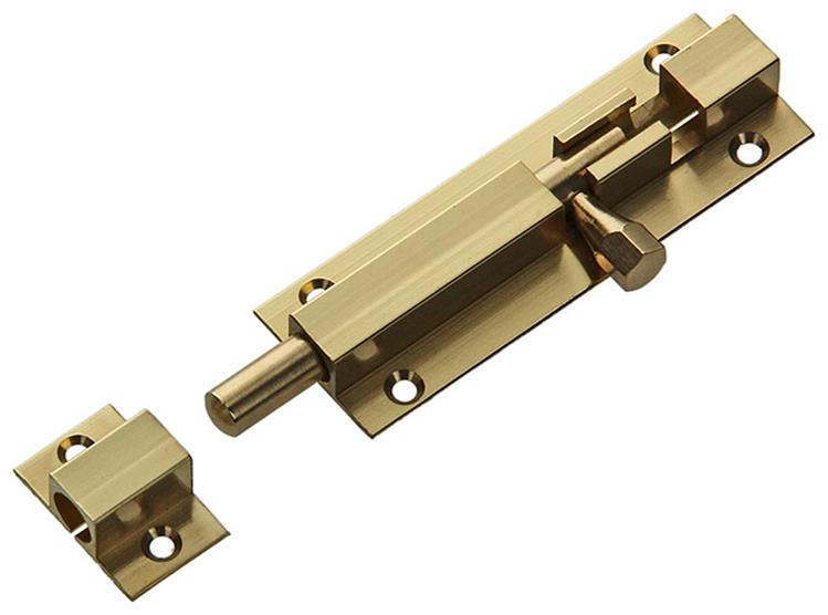 Load image into Gallery viewer, Mack 1013682 - 1 schuifgrendel messing gepolierd a 75 - b 16 mm | 5 stuks
