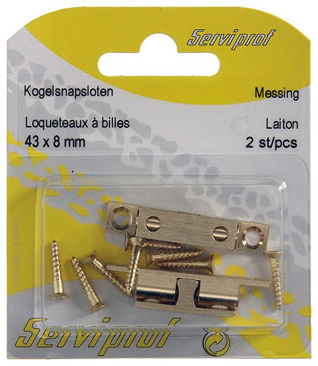 Load image into Gallery viewer, Mack 1013771 - 2 kogelsnapsloten messing h 44 x b 8 mm | 5 stuks
