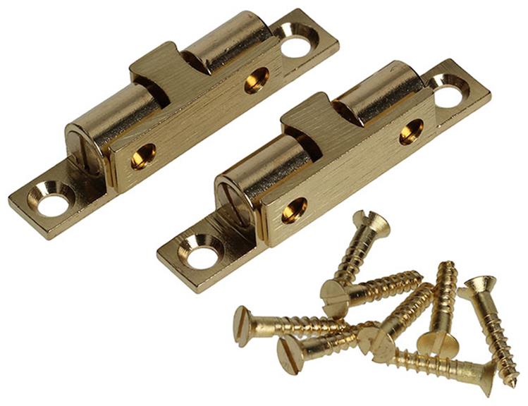 Afbeelding laden in galerijviewer, Mack 1013772 - 2 kogelsnapsloten messing h 49 x b 9 mm | 5 stuks
