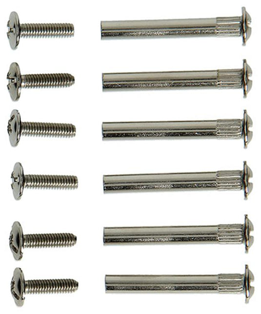 Mack 1013783 - 6 mini verbindingsschroeven vernikkeld ø 5 mm 30-40 mm | 10 stuks