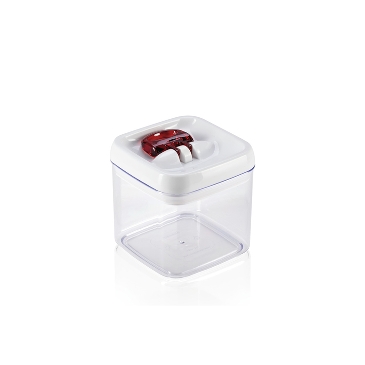 Load image into Gallery viewer, Leifheit fresh easy voorraaddoos - vierkant - 1,0 liter - wit
