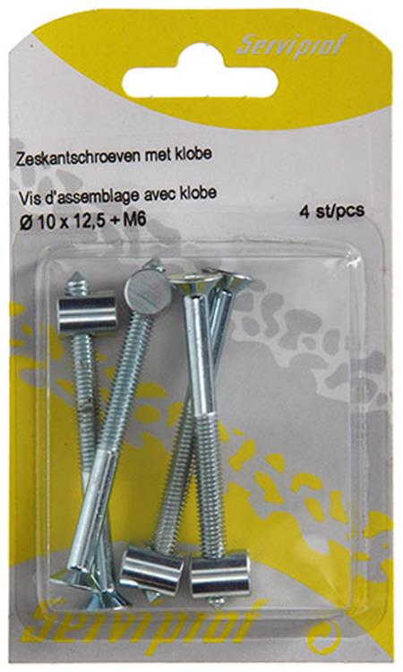 Load image into Gallery viewer, Mack 1013836 - 4 verbindingsschroeven met dwarsmoer m6x70 + m10x12,5 | 5 stuks
