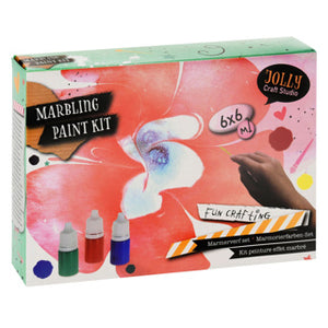 No brand marmerverven set klein | 6 stuks