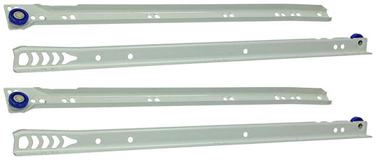 1013689 - paar rolladegeleiders wit 25kg 40cm | 5 stuks