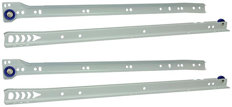Load image into Gallery viewer, 1013690 - paar rolladegeleiders wit 25kg 45cm | 5 stuks
