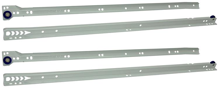 Load image into Gallery viewer, 1013693 - paar rolladegeleiders wit 25kg 60cm | 5 stuks
