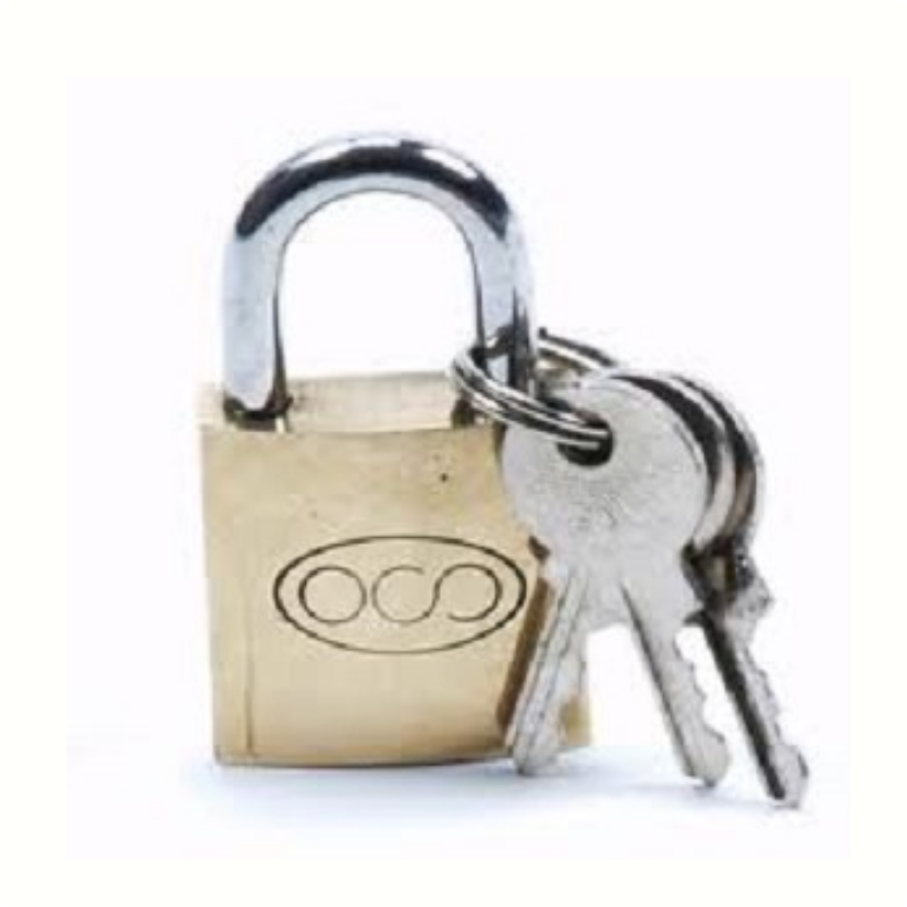 Tri-circle padlock 20 mm.