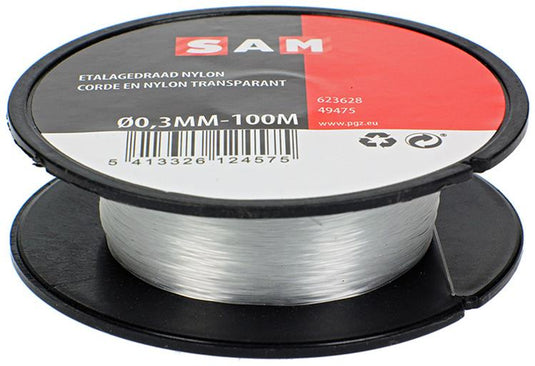Mack 1014888 - etalagedraad nylon haspel 0,3mm 100m | 10 stuks