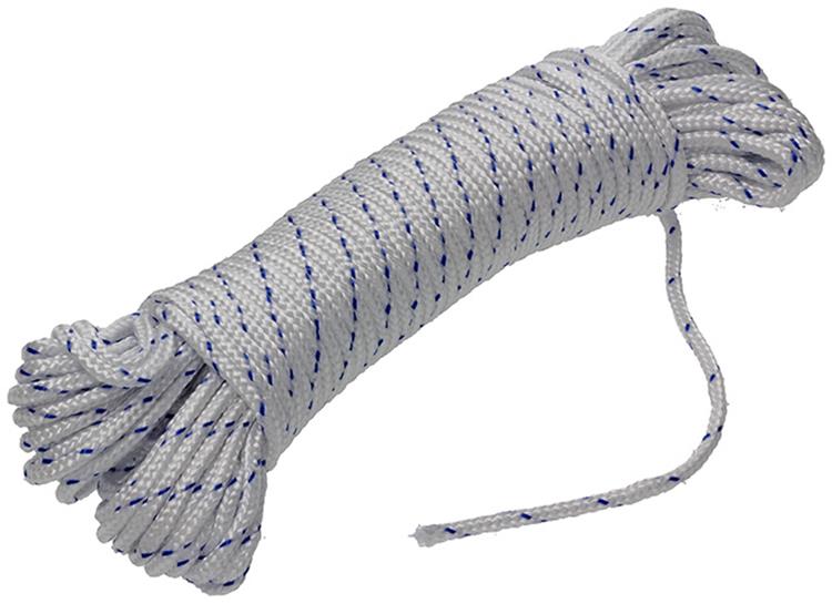 Load image into Gallery viewer, Mack 1014931 - pp gevlochten wit blauw streng3mm 20m | 5 stuks
