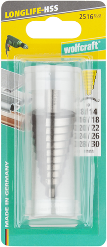 Load image into Gallery viewer, Wolfcraft hss-getrapte boor | 10mm | ø8-30mm | 1 stuk - 2516000
