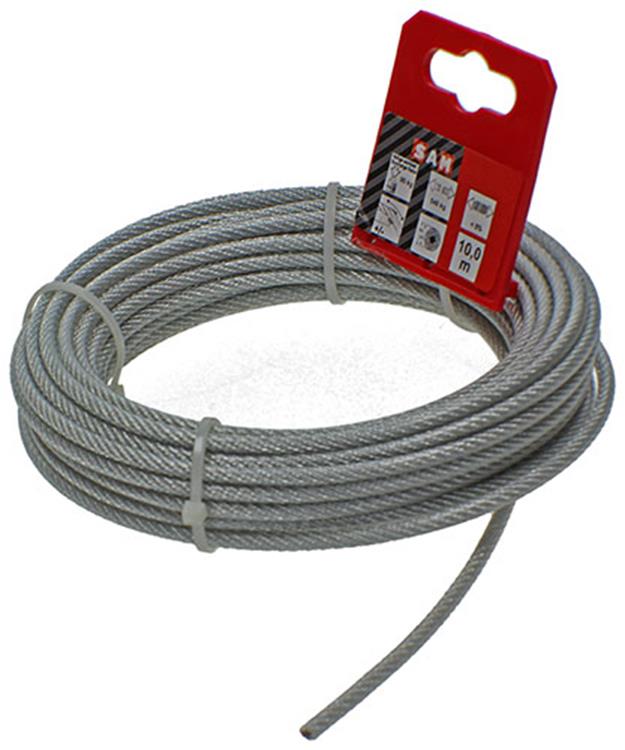 Load image into Gallery viewer, Mack 1015196 - staalkabel pvc mantel 6x7 10m 3-4mm wll 100kg din en12385-4 | 5 stuks
