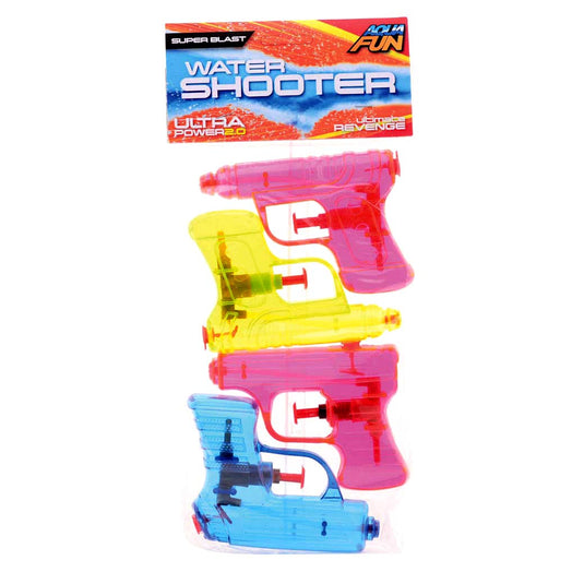 Johntoy john toy aqua fun waterpistool 4-pack shooter â± 11cm