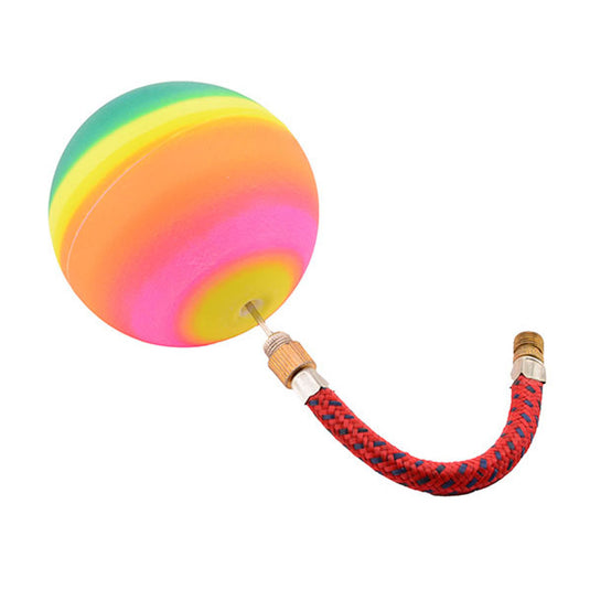 Johntoy regenboogballen 3 stuks in net. 8 cm. 3+