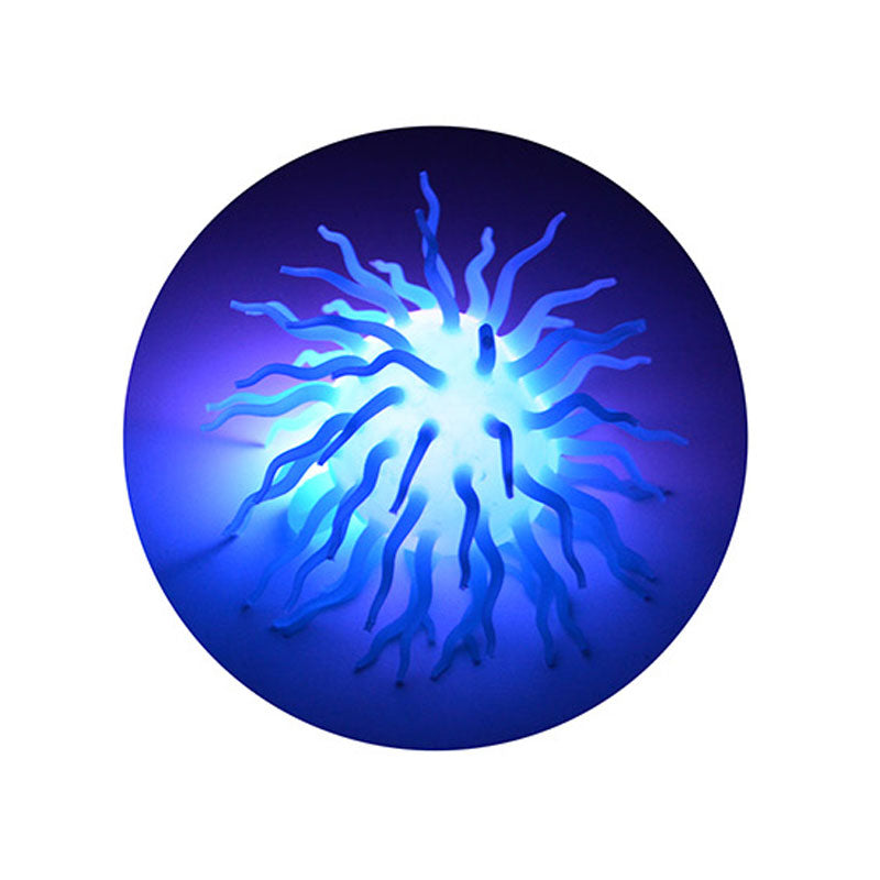 Load image into Gallery viewer, Johntoy spike fluffy bal met licht, ø 12cm
